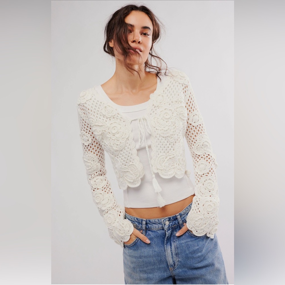 NWT LoveShackFancy Lace Kylan Jacket size XL